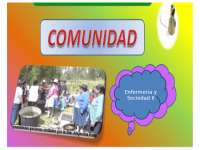 Comunidad y actores sociales