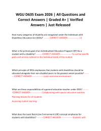 WGU D635 Exam 2026 | All Questions and Correct Answers | Graded A+ | Verified Answers