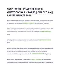 SSCP - WGU - PRACTICE TEST B QUESTIONS & ANSWERS|| GRADED A+|| LATEST UPDATE 2026
