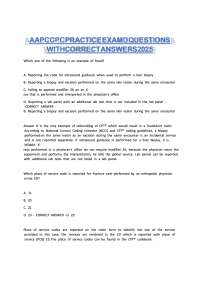 AAPC CPC Practice Exam D Questions with Correct Answers 2026 | Complete Certification Prep