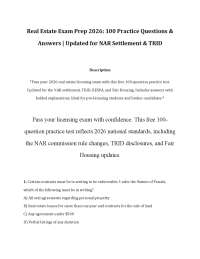 Real Estate Exam Prep 2026: 100 Practice Questions & Answers | Updated for NAR Settlement