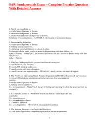 SAR Fundamentals Exam – Complete Practice Questions With Detailed Answers