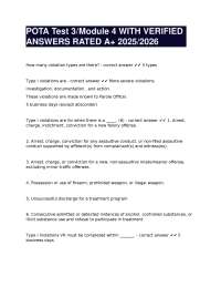 POTA Test 3 Module 4 WITH VERIFIED ANSWERS RATED A+ 2025-2026-22.docx