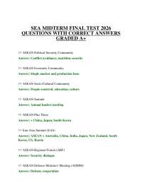 SEA MIDTERM FINAL TEST 2026 QUESTIONS WITH CORRECT ANSWERS GRADED A+