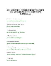 SEA MIDTERM COMPREHENSIVE SCRIPT 2026 QUESTIONS WITH SOLUTIONS GRADED A+
