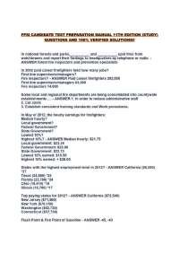 FPSI CANDIDATE TEST PREPARATION MANUAL 11TH EDITION (STUDY) QUESTIONS AND 100% VERIFIED