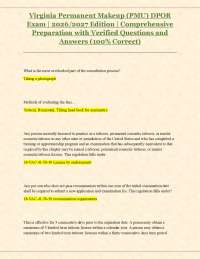 Virginia Permanent Makeup (PMU) DPOR Exam | 2026/2027 Edition | Comprehensive Prep