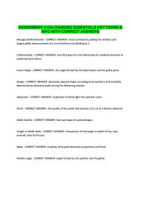 GIA Diamond Essentials Assignment 4 Key Terms & Info with Correct Answers 2026 – Complete