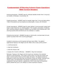 Fundamentals Of Nursing Science Exam Questions With Correct Answers.