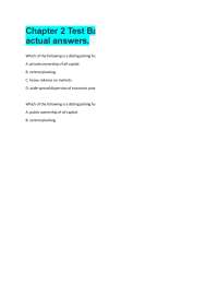Chapter 2 Test Bank questions with actual answers. Which of the following is a distingui