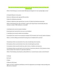 SANS SEC530 DEFENSIBLE SECURITY ARCHITECTURE AND ENGINEERING EXAM QUESTIONS AND ANSWERS 20