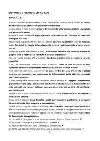 Elenco di domande del corso EDO
