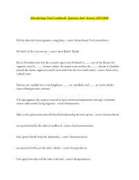 Microbiology Final (combined) Questions And Answers 2025/2026