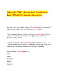 Caboodle CDW110v and Stuff Certification Test 2026/2027 – Practice Questions