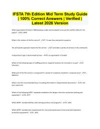 IFSTA 7th Ed Midterm Study Guide Q&A | Verified 100% Correct | 2026/2027