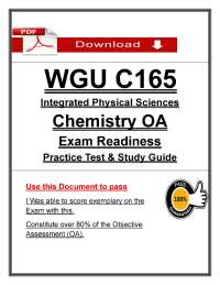 WGU C165 Chemistry OA (2026 / 2027) | Integrated Physical Sciences | Western Governors Uni