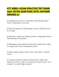 ATT WEEK 5 EXAM PRACTICE TEST BANK 2026 TESTED QUESTIONS WITH ANSWERS GRADED A+