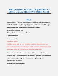 PMP EXAM SIMULATOR 2026 | 540 Q&A (3 FULL MOCKS) | AGILE & PREDICTIVE | PMBOK 7TH | GRADED