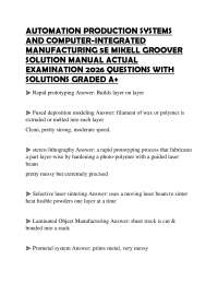 AUTOMATION PRODUCTION SYSTEMS AND COMPUTER-INTEGRATED MANUFACTURING 5E MIKELL GROOVER SOLU