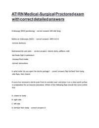 ATI |RN |Medical-Surgical |Proctored |exam |with |correct |detailed |answers