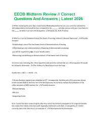 EEOB Midterm Review // Correct Questions And Answers | Latest 2026