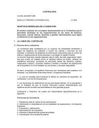 la labor del contralor