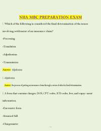 NHA MBC Preparation Exam | PDF Study Guide & Practice Questions
