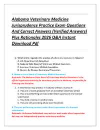 Alabama Social Work Jurisprudence Exam Practice Questions And Correct Answers (Verified