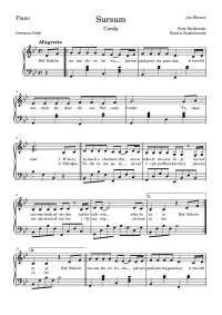 Hymn szkoły - Sursum Corda