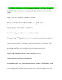EBTM 350 - CHAPTER 8 EXAM Questions and Answers Latest Graded A+