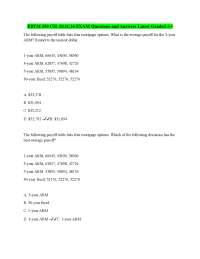 EBTM 350 - CHAPTER 8 EXAM Questions and Answers Latest Graded A+