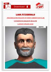 LIAM FITZGERALD TELEHEALTH FOLLOW UP VISIT CARDIOVASCULAR CONDITIONS SHADOW HEALTH LATE