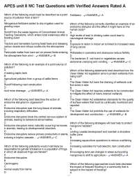 APES unit 8 MC Test Questions with Verified Answers