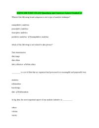 EBTM 350 TEST EXAM Questions and Answers Latest Graded A+