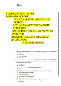 NUR ESSENTIALS OF PATHOPHYSIOLOGY 2026.