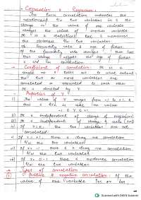 Statistical Methods Notes: Correlation and Regression Analysis