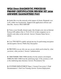 WGU D344 DIAGNOSTIC PROCESSES PMHNP CERTIFICATION REVIEW SET 2026 ANSWERS GUARANTEED PAS