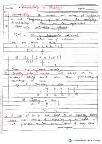 Biostatistics Study Notes: Probability and Hypothesis Testing