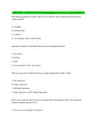 EBTM 350 - CHAPTER 8 EXAM Questions and Answers Latest Graded A+