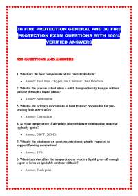 3b fire protection general and 3c fire protection exam questions with 100 verified answers