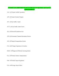 O-HARE AOA DRIVERS STUDY GUIDE EXAM Questions and Answers Latest Graded A+
