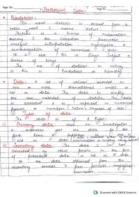 Biostatistics Study Notes: Statistical Data Analysis