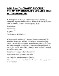 WGU D344 DIAGNOSTIC PROCESSES PMHNP PRACTICE GUIDE UPDATED 2026 TESTED SOLUTIONS