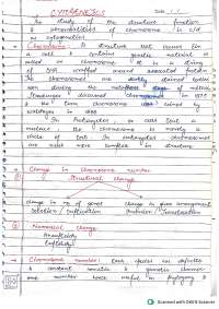 Chromosome Structure & Organization – Advanced Cytogenetics Study Notes