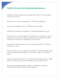 NUR 211 Exam 4 with verified detailed answers