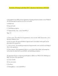Essentials of Nursing Leadership CH9 7e Questions And Answers 2025/2026