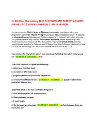 TH 210: Systematic Theology (Phyllis Wong 2026/2027 Verified Edition)