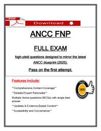 ANCC FNP Full Exam (2026 / 2027) | Family Nurse Practitioner | PDF