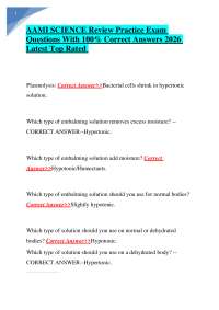 AAMI SCIENCE Review Practice Exam Questions With 100% Correct Answers 2026 Latest Top Rate