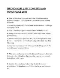 THEO 104 QUIZ 6 KEY CONCEPTS AND TOPICS GUIDE 2026